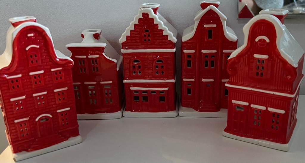 5 Hollandse Huisjes, Ophalen of Verzenden, Nieuw, Overige materialen, Minder dan 25 cm
