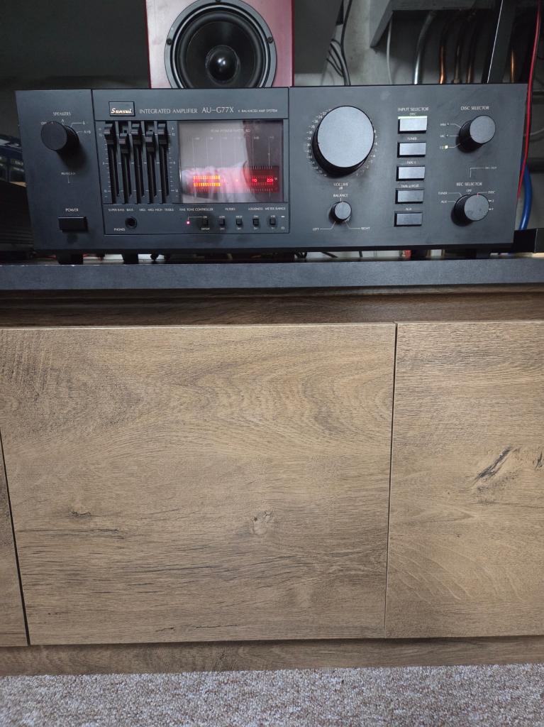 Sansui AU-G77X Integrated Amplifier ( Geserviced ), Zo goed als nieuw, 60 tot 120 watt, Stereo, Ophalen