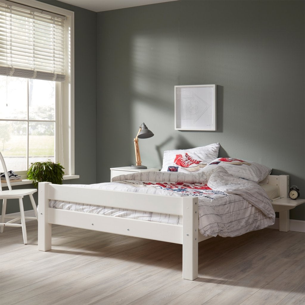 Toby 2-persoonsbed - 140x200 - Wit, Niet ingevuld, Niet ingevuld, Niet ingevuld