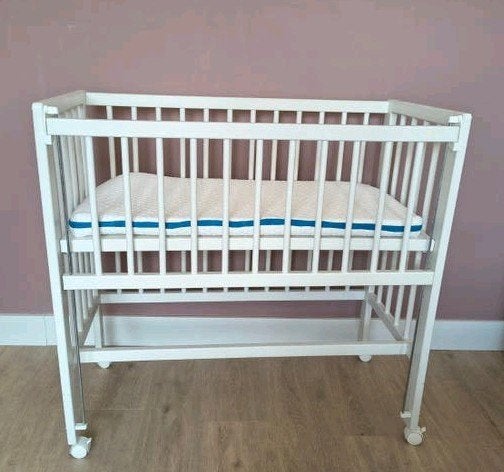 Little World Cosleeper - Wit met matras, Ophalen, Eenpersoons, Wit, Hout