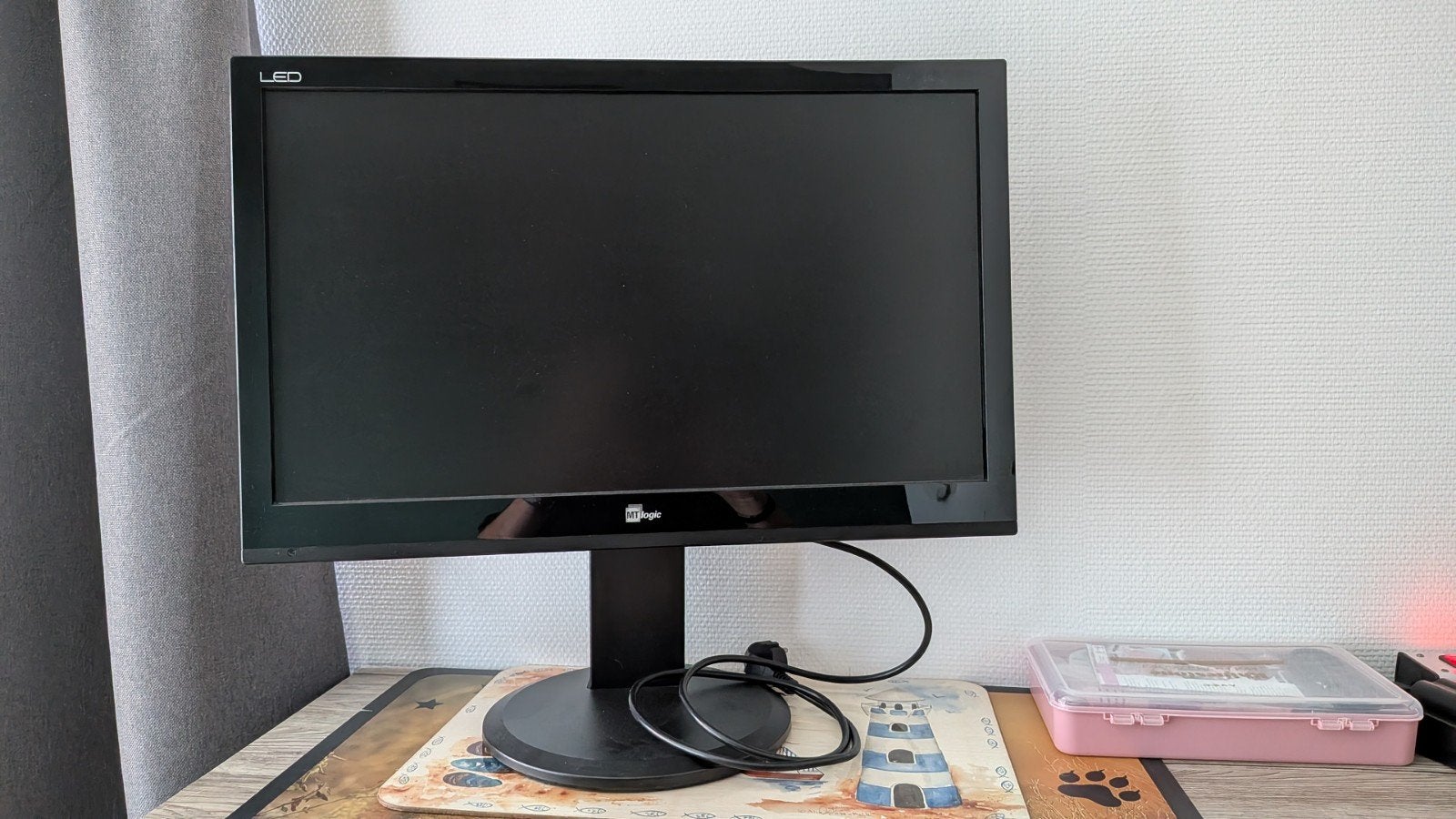 24 inch MT Logic LED Gaming Monitor met HDMI, Gebruikt, Hoofdtelefoonaansluiting, HDMI, Full HD