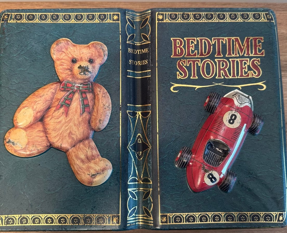 Vintage Bedtime Stories blikken doos met reliëf, Verzenden, Gebruikt