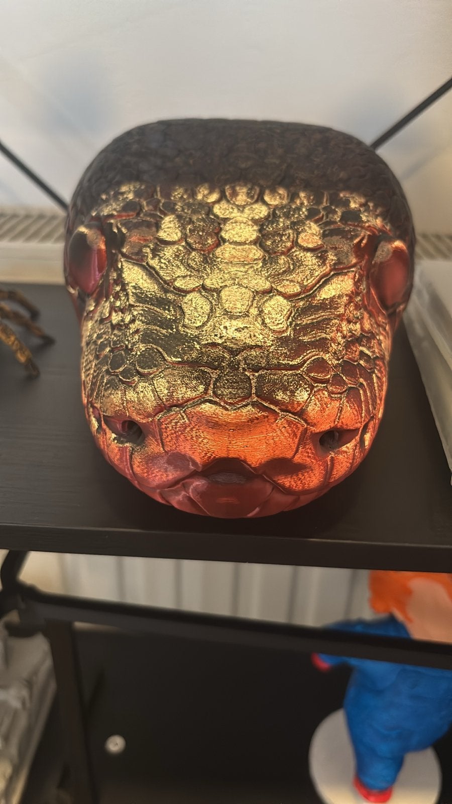 3D Zijde Geprinte Slangenkop - Glimmend Decoratiestuk, Meerkleurig, Overige stijlen, Nieuw, Kunststof