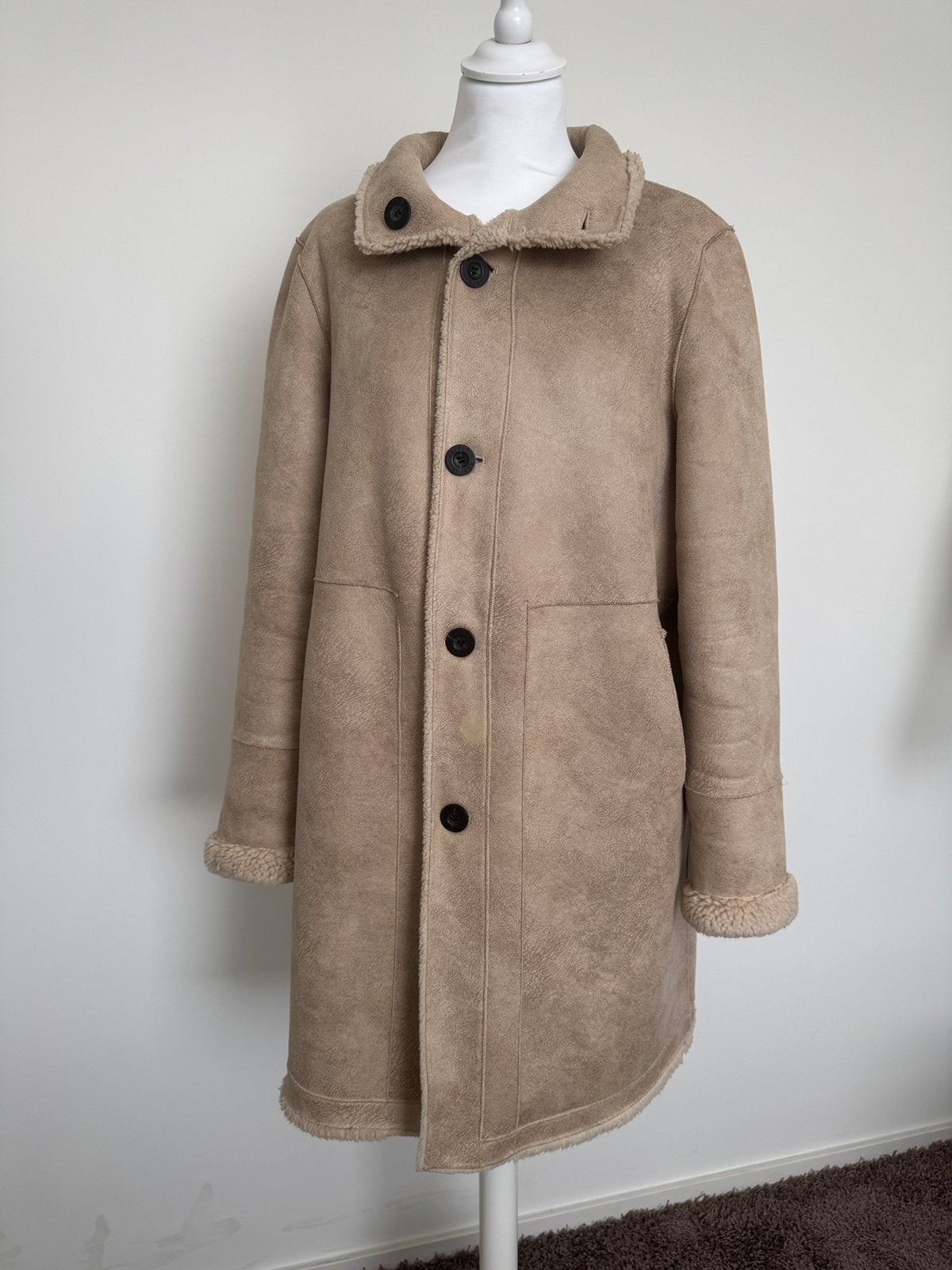 Jas, dubbelzijdig draagbaar, maat M, merk Esprit, Ophalen of Verzenden, Gedragen, Maat 38/40 (M), Beige
