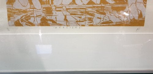 Schilderij tekening narcisme, Ophalen of Verzenden, 'T Olde Gre-j, Info@toldegrej.nl, Endepoelstraat 20f Didam