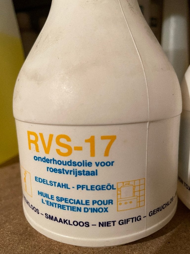RVS-17 Onderhoudsolie voor roestvrijstaal (2 flessen), Ophalen