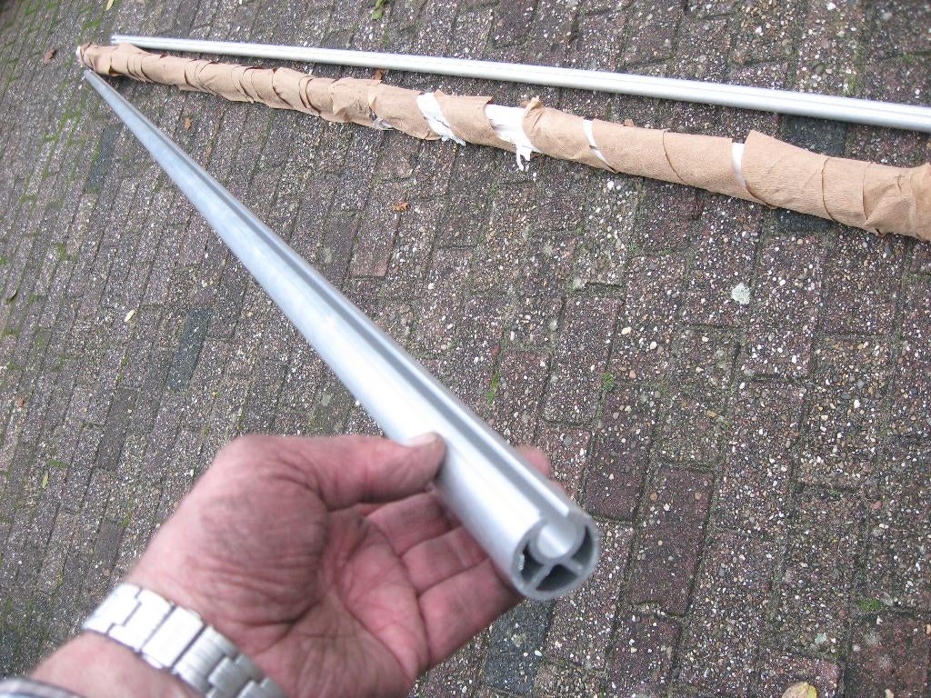 5 LENGTEN ALLUMINIUM KEDERBUIS. ZEILBUIS VOOR SCHUIFZEIL., Ophalen, Nieuw