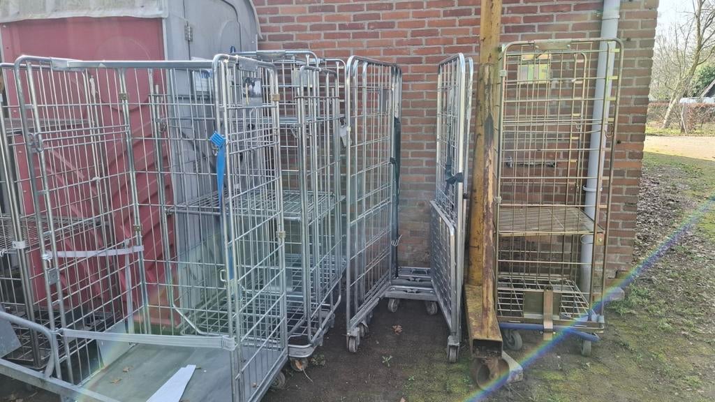 10 rolcontainers, 100 liter of meer, Ophalen of Verzenden, Transportkar