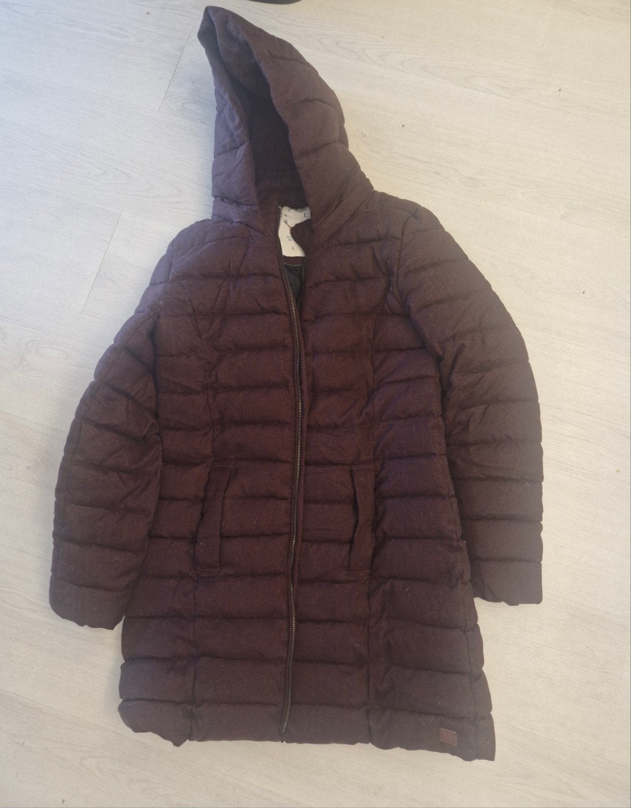 winterjas, Ophalen of Verzenden, Zo goed als nieuw, Maat 42/44 (L), Rood