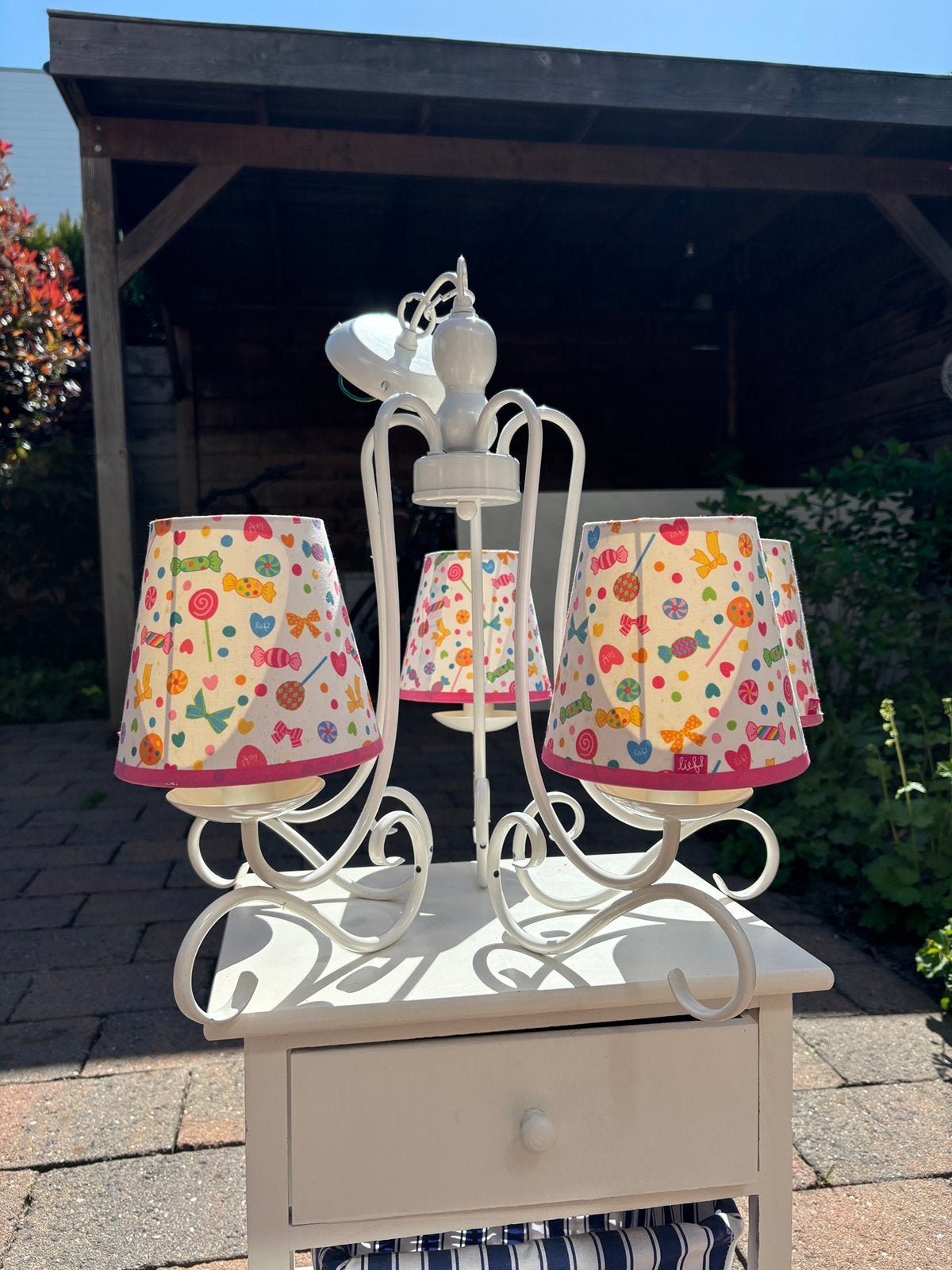 LIEF kroonluchter | kinderlamp met snoepjesmotief, Huis en Inrichting, Lampen | Kroonluchters, Ophalen, Gebruikt