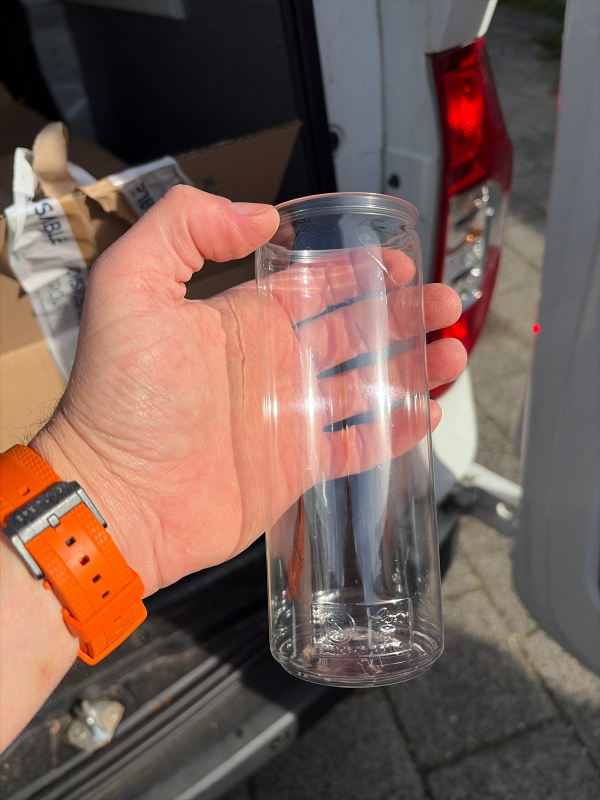 Plastic blikjes met deksel 1,5 doos, Ophalen of Verzenden, Nieuw