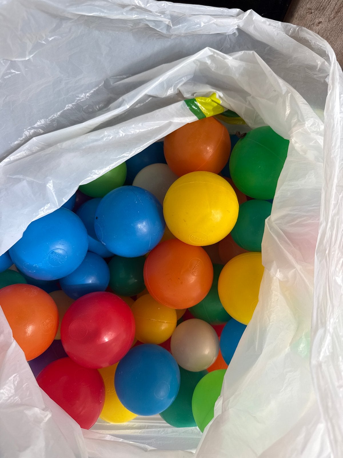 Grote zak met gekleurde ballen voor ballenbak/speelkleed, Ophalen, Gebruikt, Overige typen