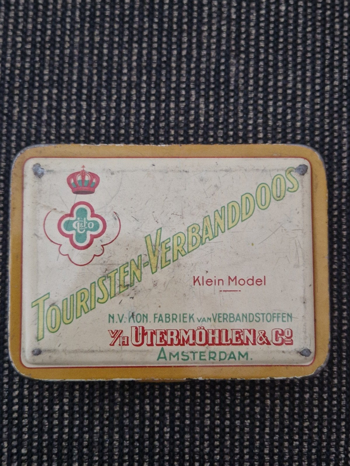Vintage Utermöhlen's Touristen-Verbanddoos (Klein Model), Ophalen of Verzenden, Gebruikt