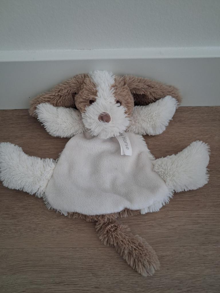 Knuffeldoekje Happy Horse hond David dog doekje L1508, Ophalen of Verzenden, Zo goed als nieuw, Overige typen