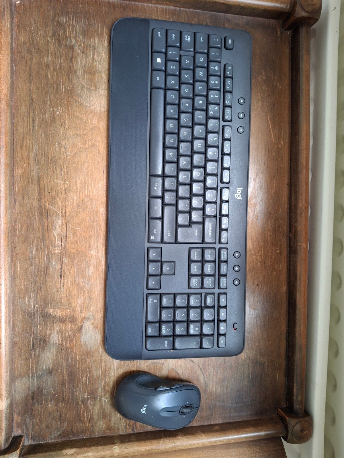 Logitech draadloos toetsenbord en muis (USB-stick mist), Logitech, Ophalen of Verzenden, Draadloos, Qwerty