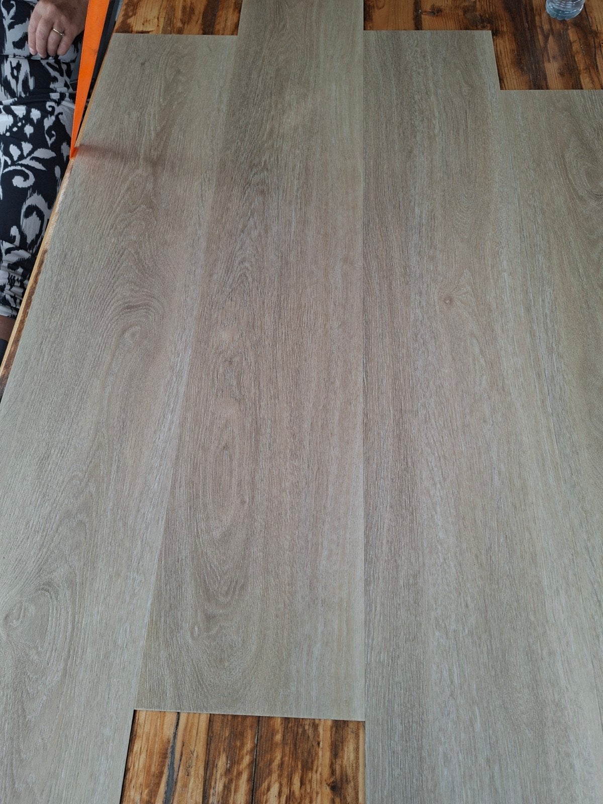 restpartij Design floor pvc vloerstroken 13,38m2, Ophalen of Verzenden, Nieuw, 10 tot 25 m², Pvc licht eiken