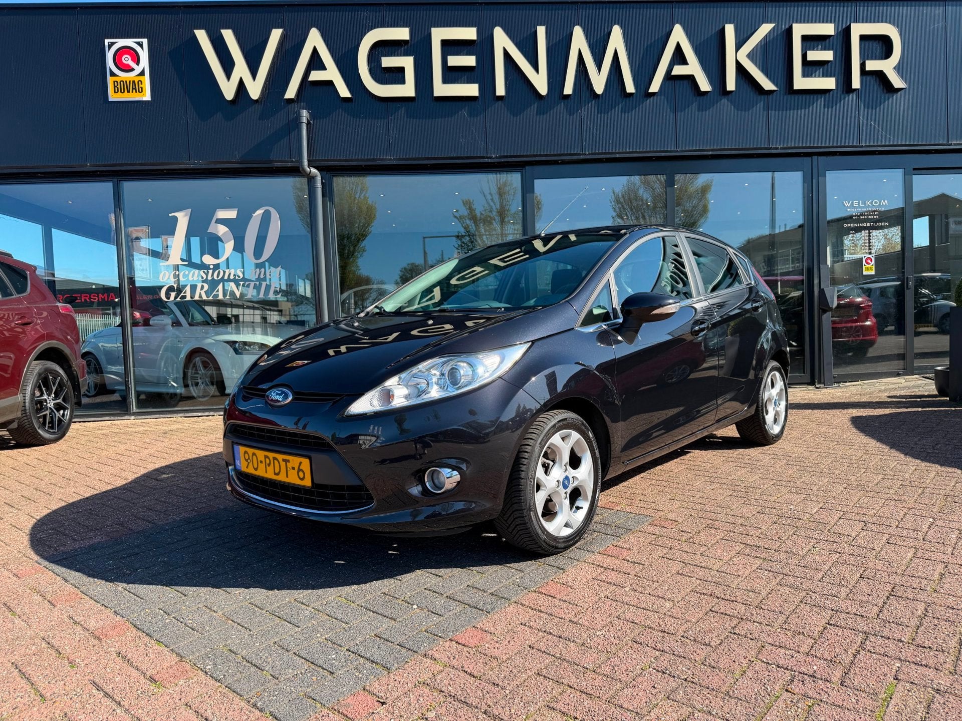 Ford Fiesta 1.4 Titanium AUT|Airco|Elektr pakket|New D-riem, Auto's, 4 cilinders, Zwart, Origineel Nederlands, Grijs