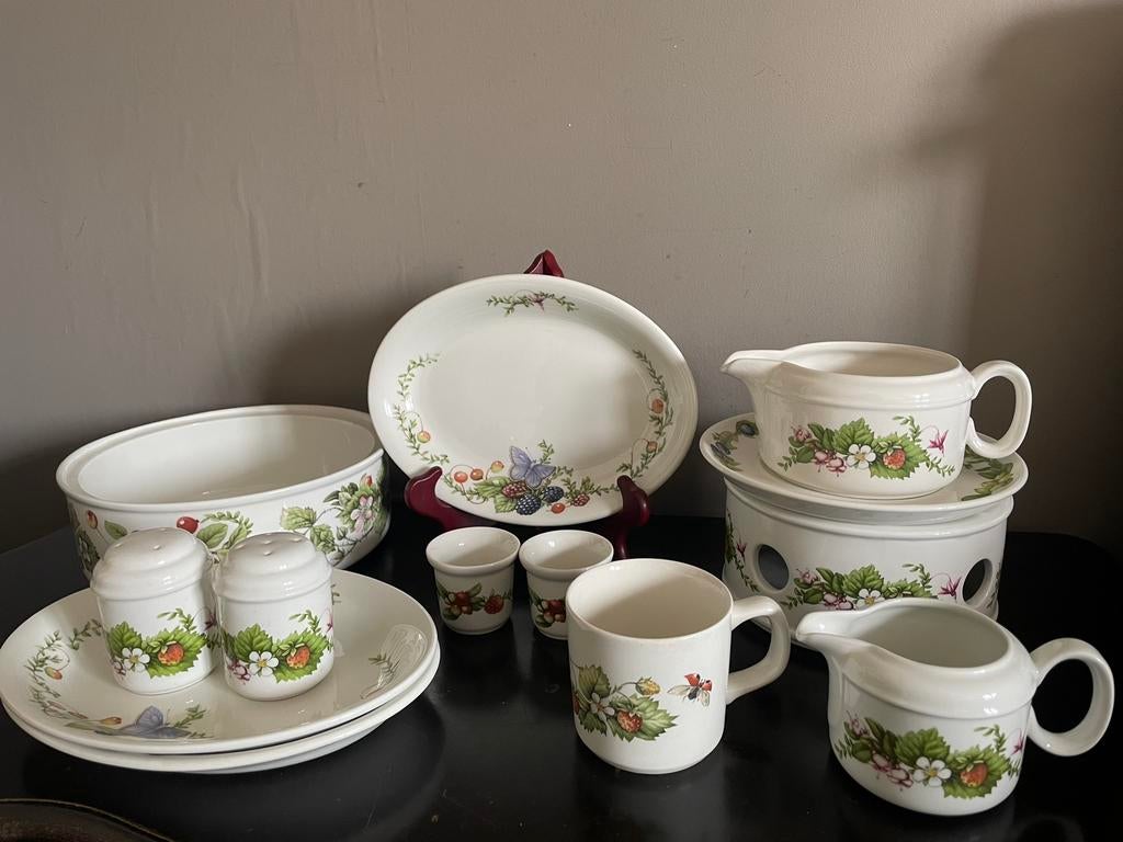 Libelle Marjolein Bastin Wedgwood bosvruchten servies, Ophalen of Verzenden