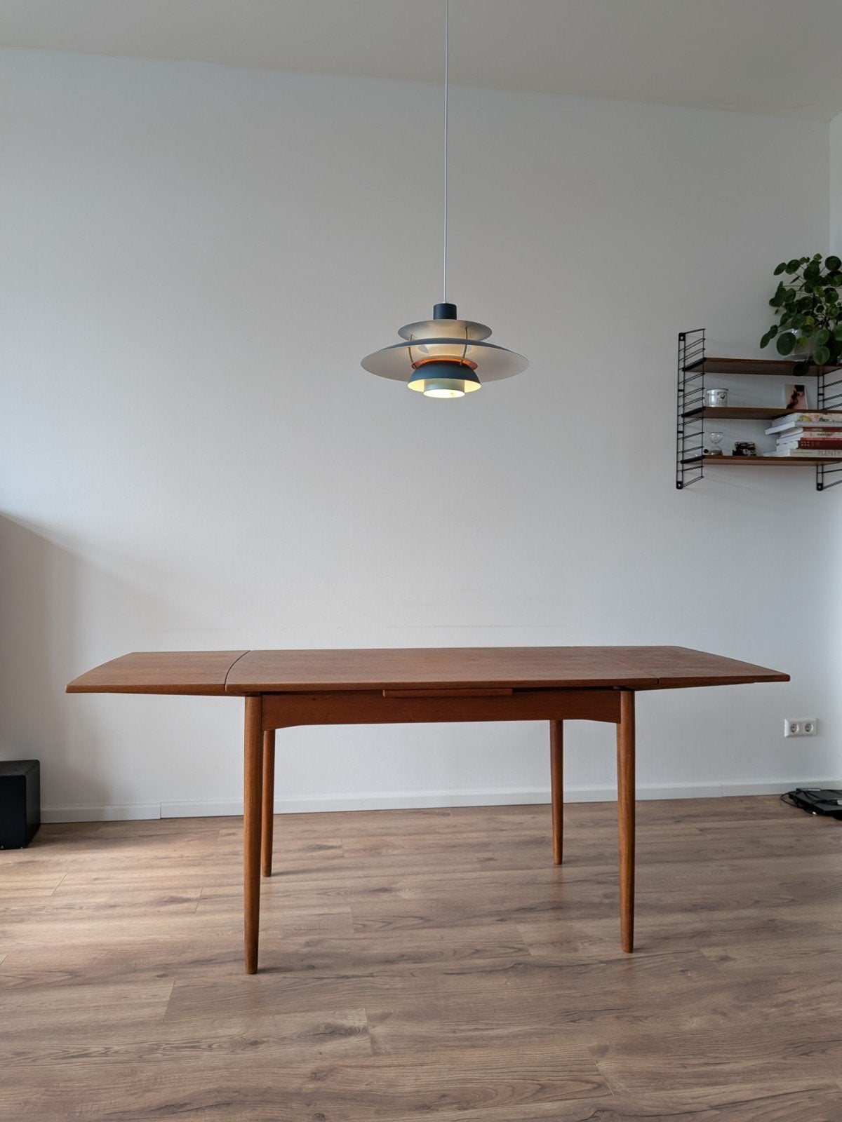 Vintage teak eettafel - Deens design jaren 60, Huis en Inrichting, Ophalen, Gebruikt, 50 tot 100 cm, 150 tot 200 cm