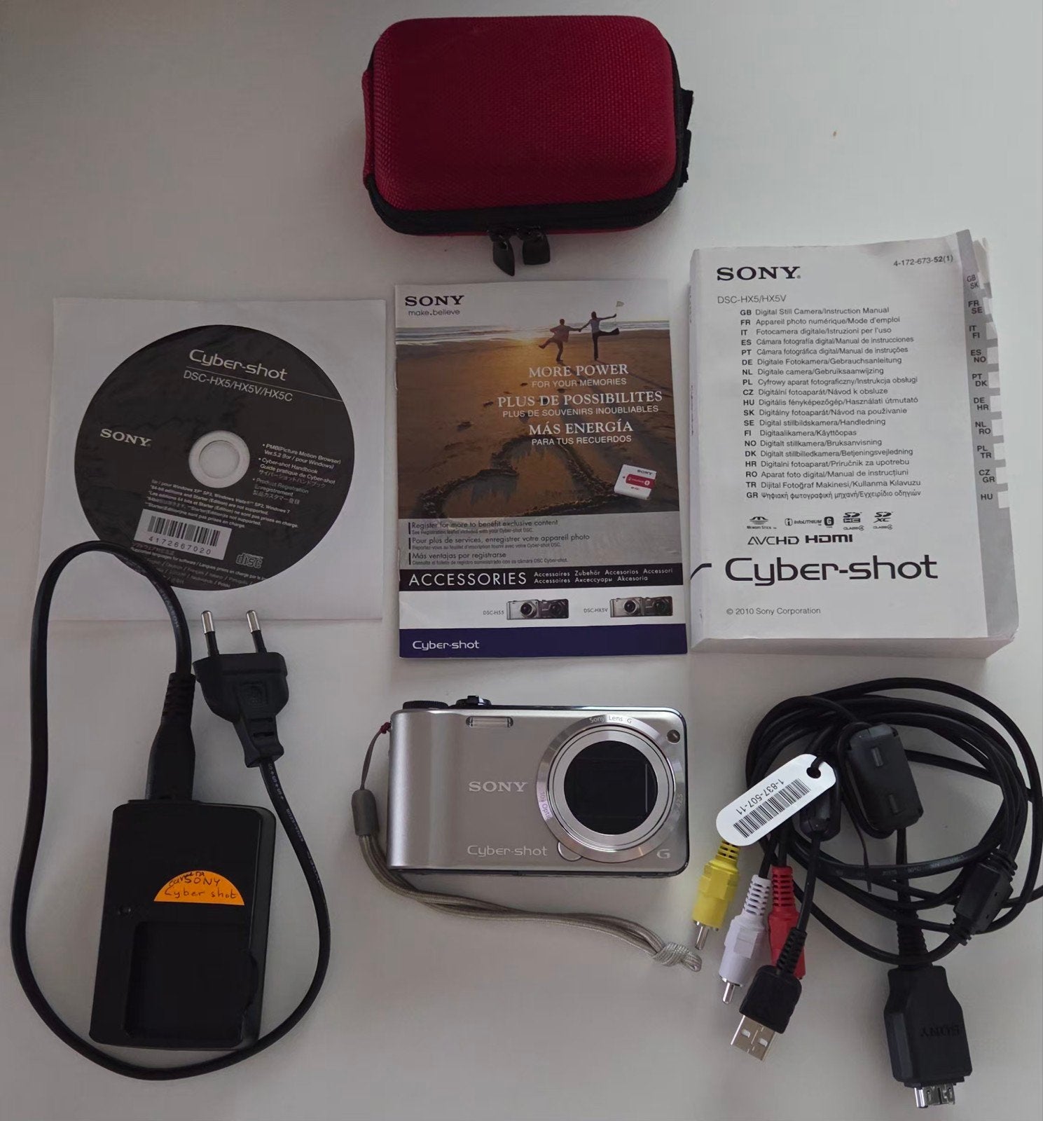 Sony Cyber-shot DSC-HX5V 10.2MP Digicam - Zo goed als nieuw, Ophalen, Full HD, Zo goed als nieuw, 8 tot 20x