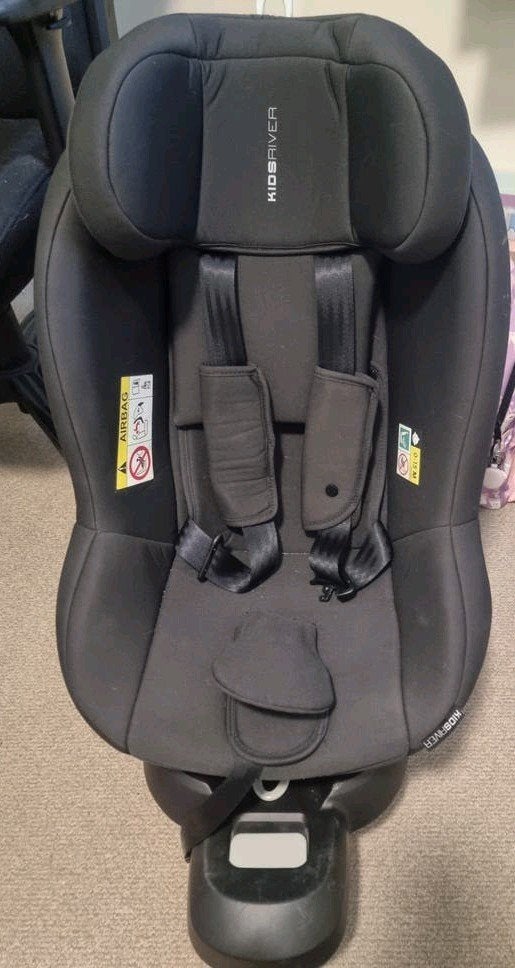Kidsriver Silas i-Size autostoel zwart (draaibaar), Ophalen, Overige merken, Isofix