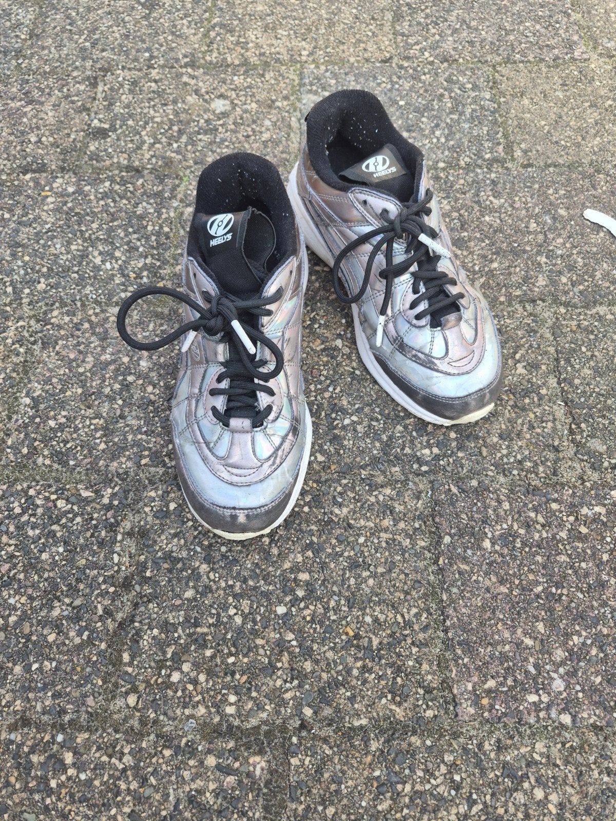Heelys rolschoenen maat 36,6 - Zilver/Zwart, Ophalen of Verzenden, Gebruikt, Gewone step, Heelys