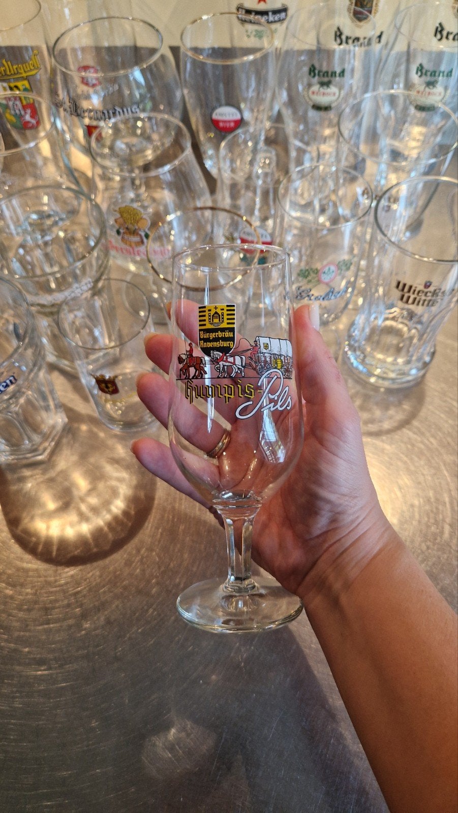 Bierglazen collectie: oa. Pilsner Urquell, Verzenden, Zo goed als nieuw