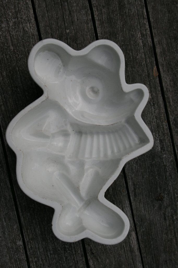 Aardewerk puddingvorm Mickey Mouse Societe Ceramique, Antiek en Kunst, Ophalen of Verzenden