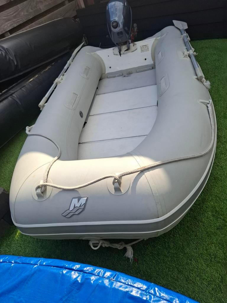 Quicksilver 310 rubberboot met 4 pk yamaha fourstroke, Watersport en Boten, Rubberboten, Zo goed als nieuw, Quicksilver, Overige materialen