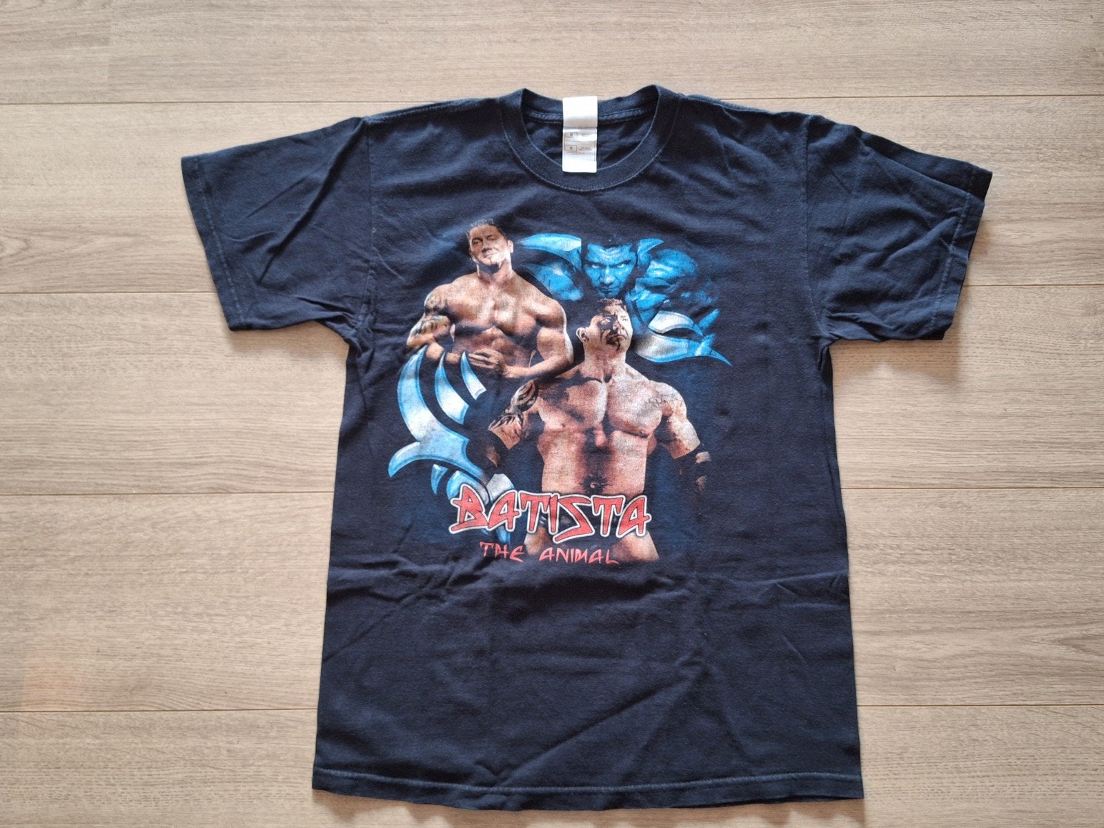 Batista The Animal WWE T-shirt - Maat M, Maat 48/50 (M), Zwart, Ophalen of Verzenden, Gedragen