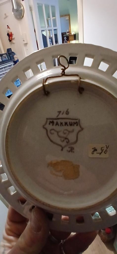 Set van 3 Makkum wandborden - Authentiek Fries aardewerk, Ophalen of Verzenden