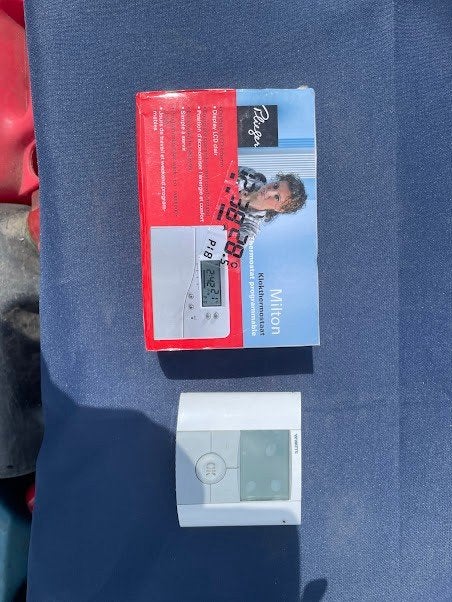 Nieuwe Plieger Milton programmeerbare klokthermostaat., Ophalen of Verzenden, Slimme thermostaat, Nieuw
