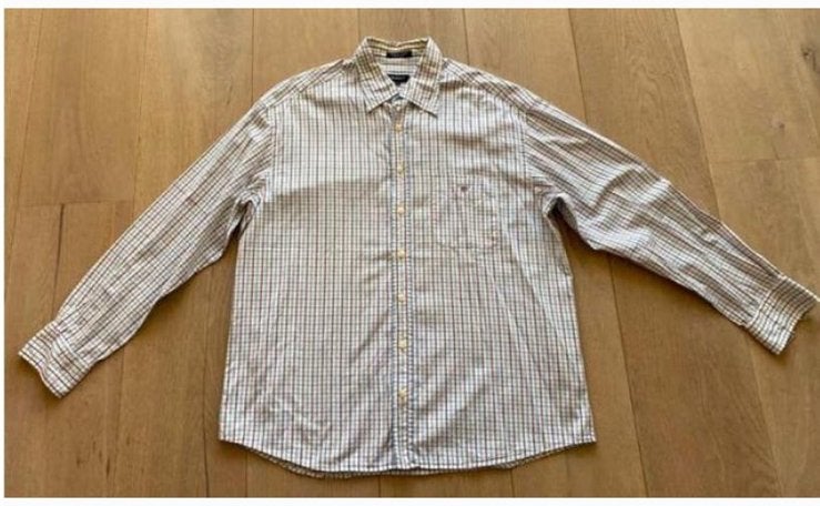 Gant xl, Ophalen of Verzenden, Zo goed als nieuw, Blauw, Halswijdte 43/44 (XL)