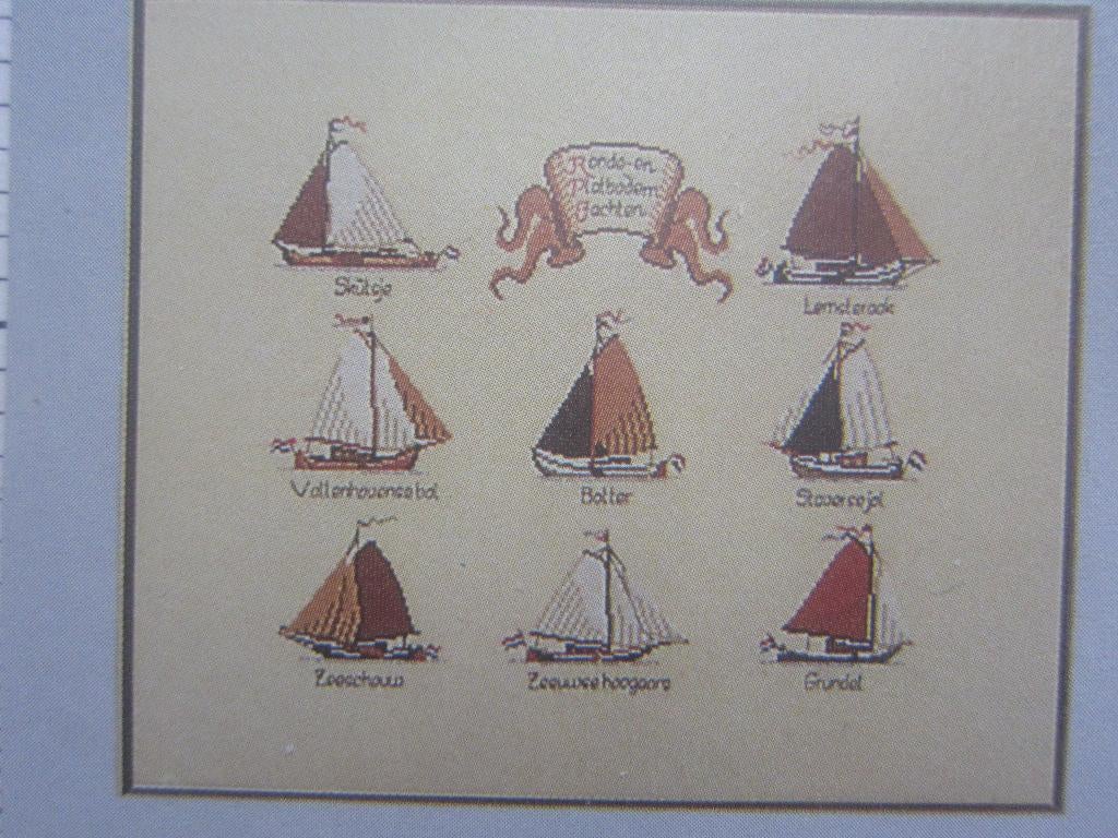 borduurpatroonen ronde platbodems jachten schepen Batavia i, Ophalen of Verzenden, Nieuw, Handborduren, Patroon