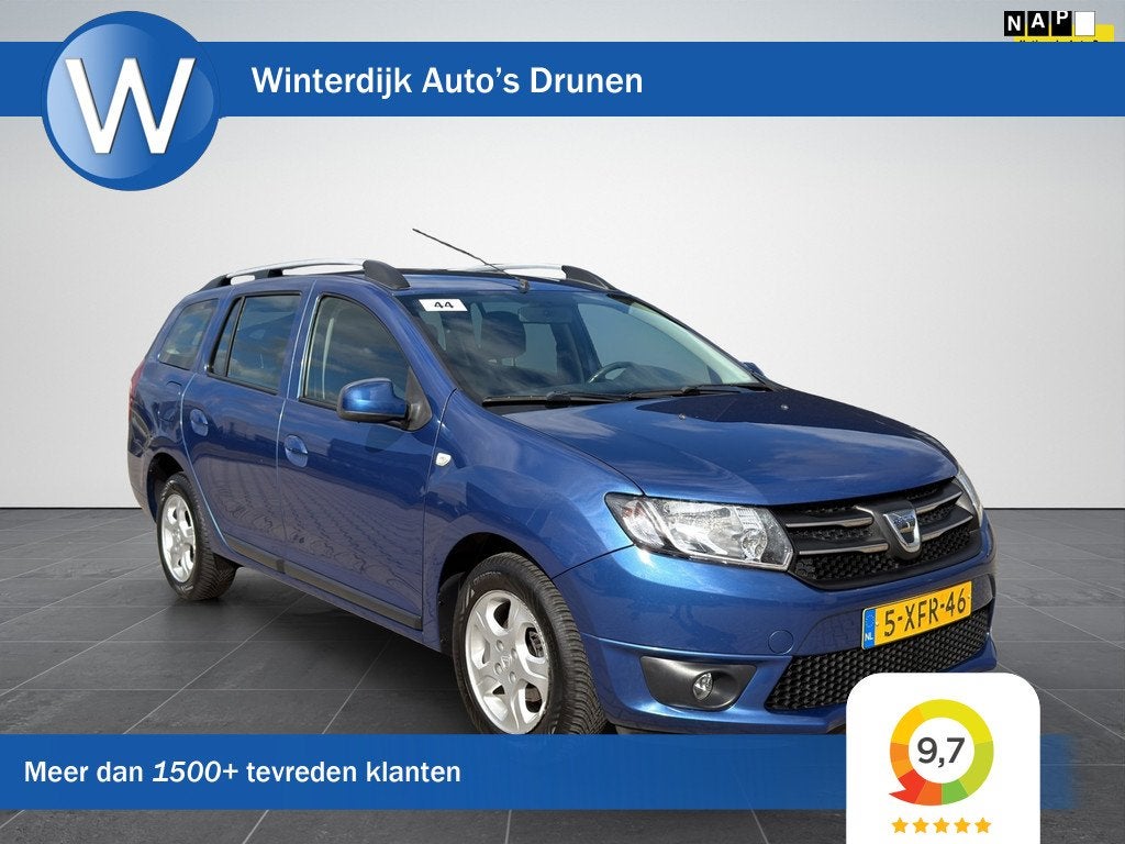 Dacia Logan MCV 0.9 TCe Prestige Airco|Cruise|Navigatie|NAP, Auto's, Voorwielaandrijving, Blauw, Origineel Nederlands, Bedrijf