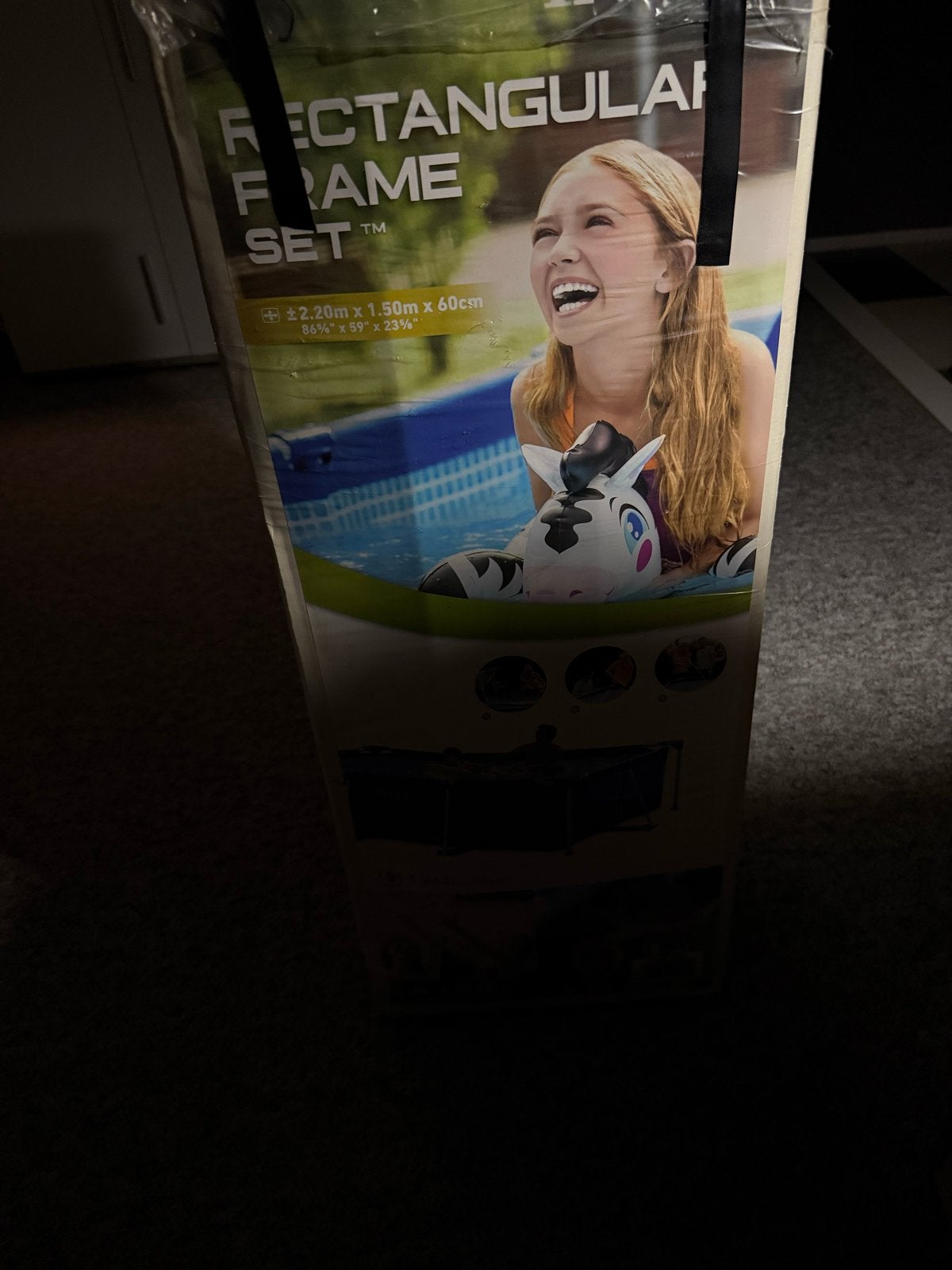 Intex Rectangular Frame Zwembad - 2.20m x 1.50m x 60cm, Ophalen, Nieuw, Opzetzwembad, 200 tot 400 cm