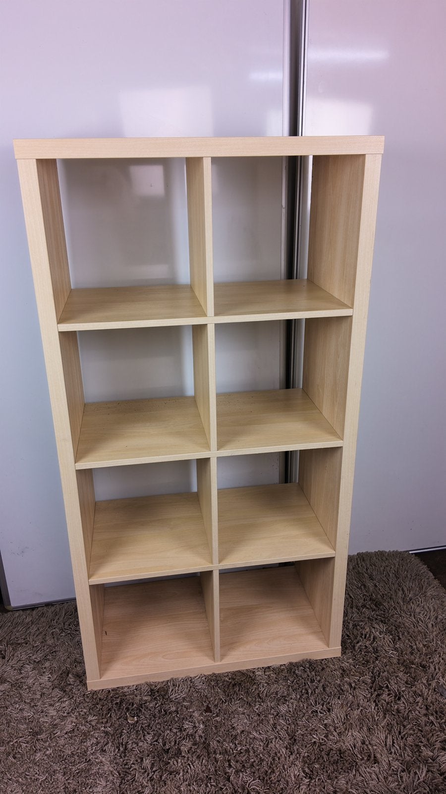 IKEA KALLAX kast 2x4 vakken – 77x147 cm – licht hout, Ophalen, Minder dan 50 cm, 100 tot 150 cm, Eikenhout