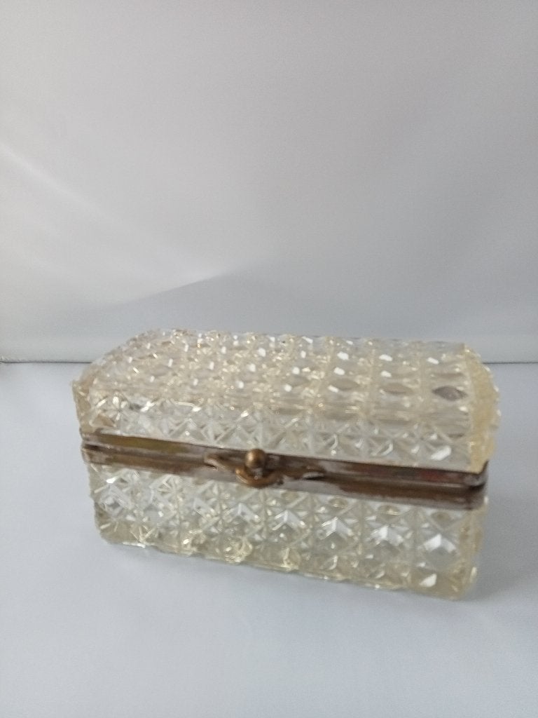 glazen kistje vintage, Antiek en Kunst, Ophalen of Verzenden