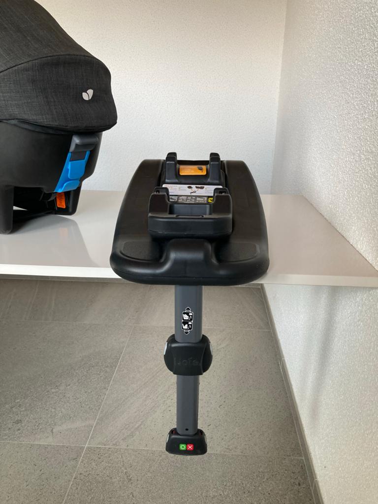 Joie i-Snug autostoel + i-Base Advance + autospiegel, Zijbescherming, Zo goed als nieuw, Isofix, 0 t/m 13 kg