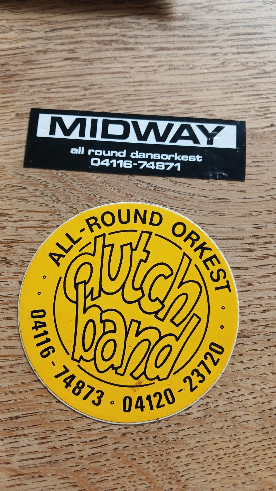 Stickers dansorkest amusementsorkest uit BOXTEL, Ophalen of Verzenden, Zo goed als nieuw