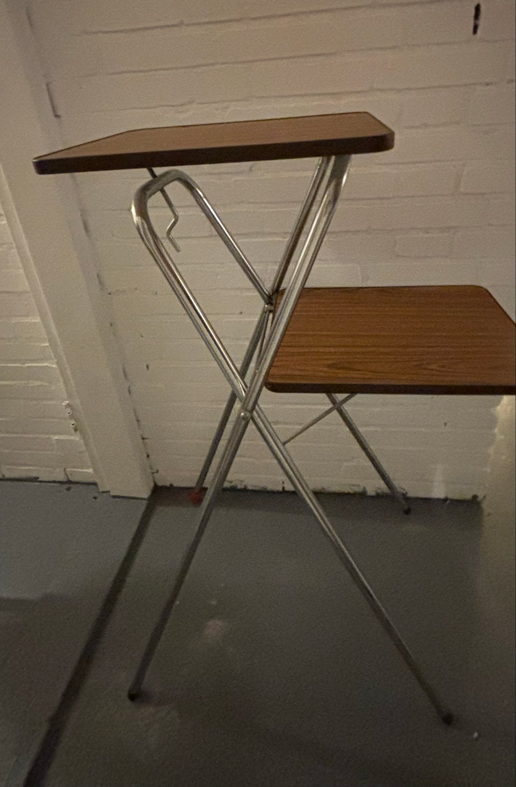 Vintage projector tafel - Plantentafel, Ophalen, Minder dan 55 cm, Metaal of Aluminium, Zo goed als nieuw