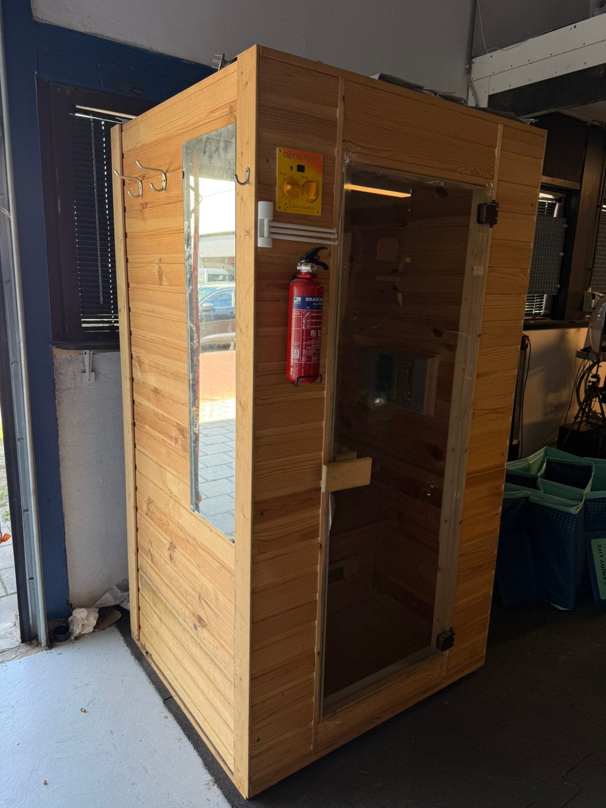 Infrarood sauna alpha heat met verlichting, Ophalen, Zo goed als nieuw, Complete sauna