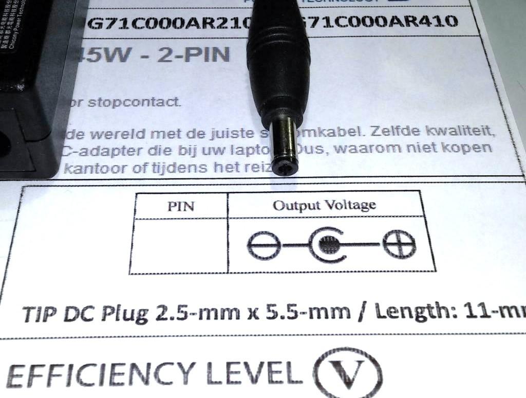Toshiba PA3822U-1ACA 19V 2.37A 45W Adapter Oplader A045R001L, Ophalen of Verzenden, Zo goed als nieuw, Toshiba