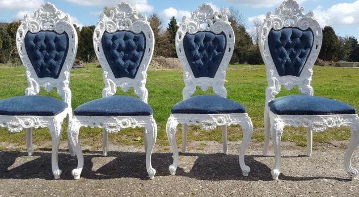 Set van 4 barok eetkamerstoelen - MAGAZIJN OPRUIMING, Ophalen of Verzenden