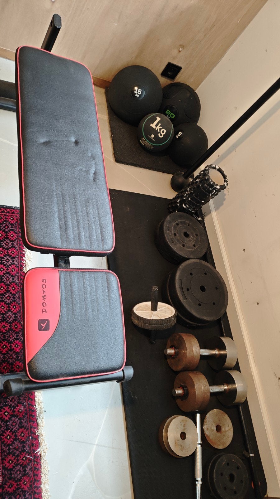 Complete Fitness Set: Bank, Gewichten, Ballen & Meer!, Ophalen, Benen, Gebruikt, Overige typen