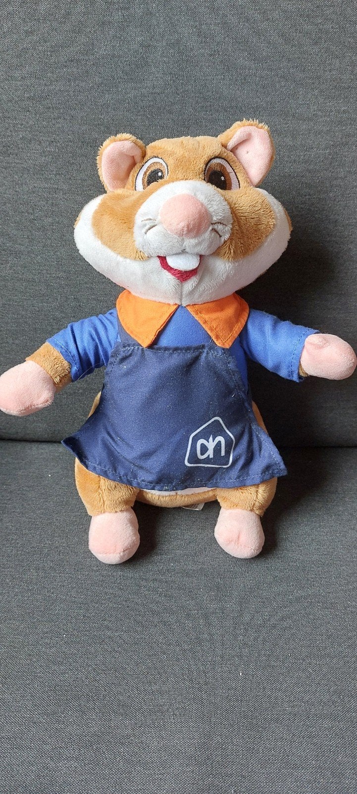 Hamster knuffel AH - winkelmedewerker jongen, Ophalen of Verzenden, Zo goed als nieuw, Overige typen, Albert Heijn