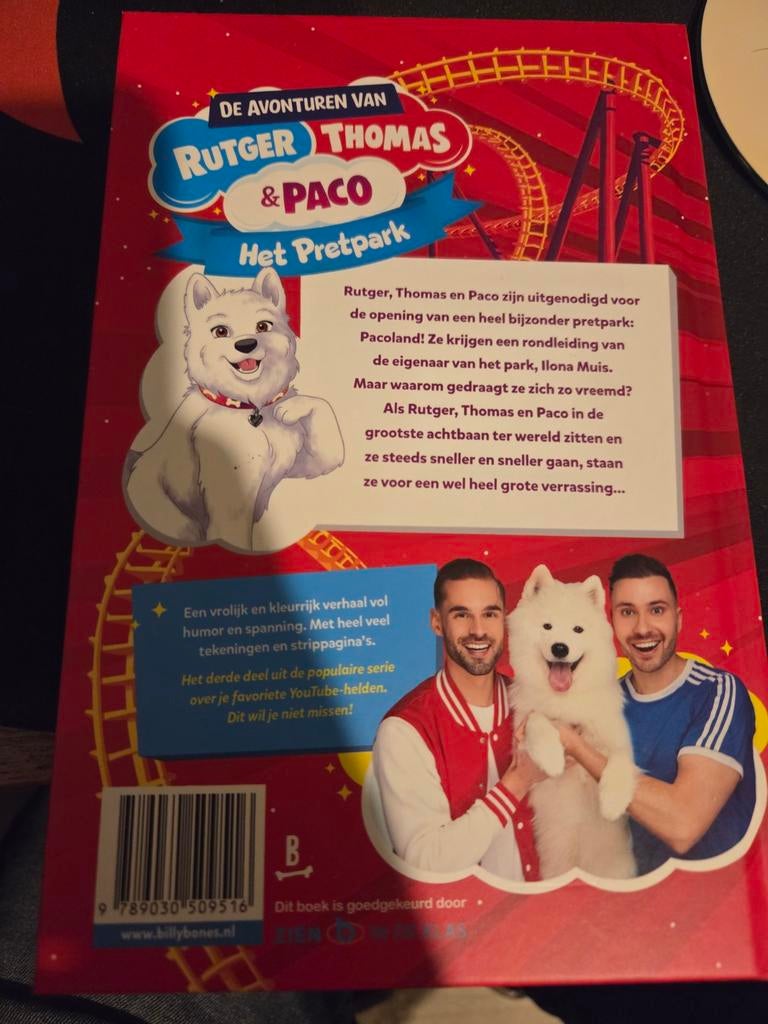 De Avonturen van Rutger, Thomas & Paco: Het Pretpark, Boeken, Kinderboeken | Jeugd | onder 10 jaar, Ophalen of Verzenden, Zo goed als nieuw