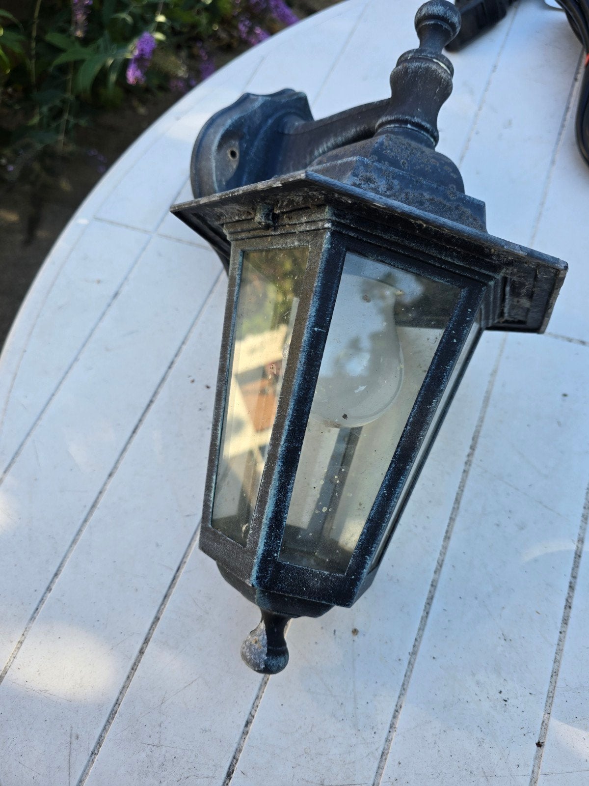 Buitenlamp Wandlamp Klassiek Zwart, Ophalen, Gebruikt, Minder dan 50 watt, Wandlamp