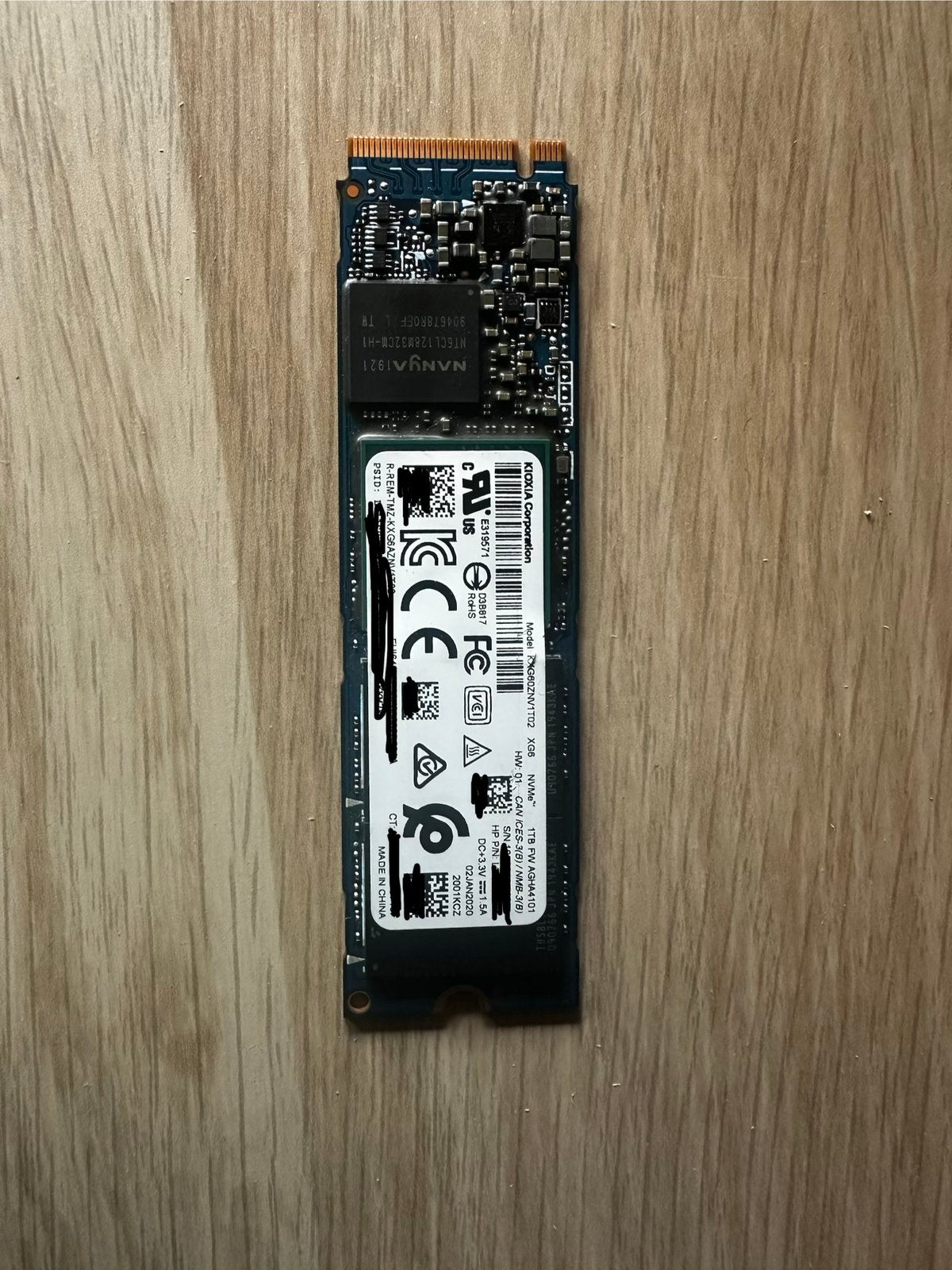 KXG60ZNV1T02 XG6 1TB, Computers en Software, Harde schijven, Ophalen of Verzenden, Gebruikt, Desktop