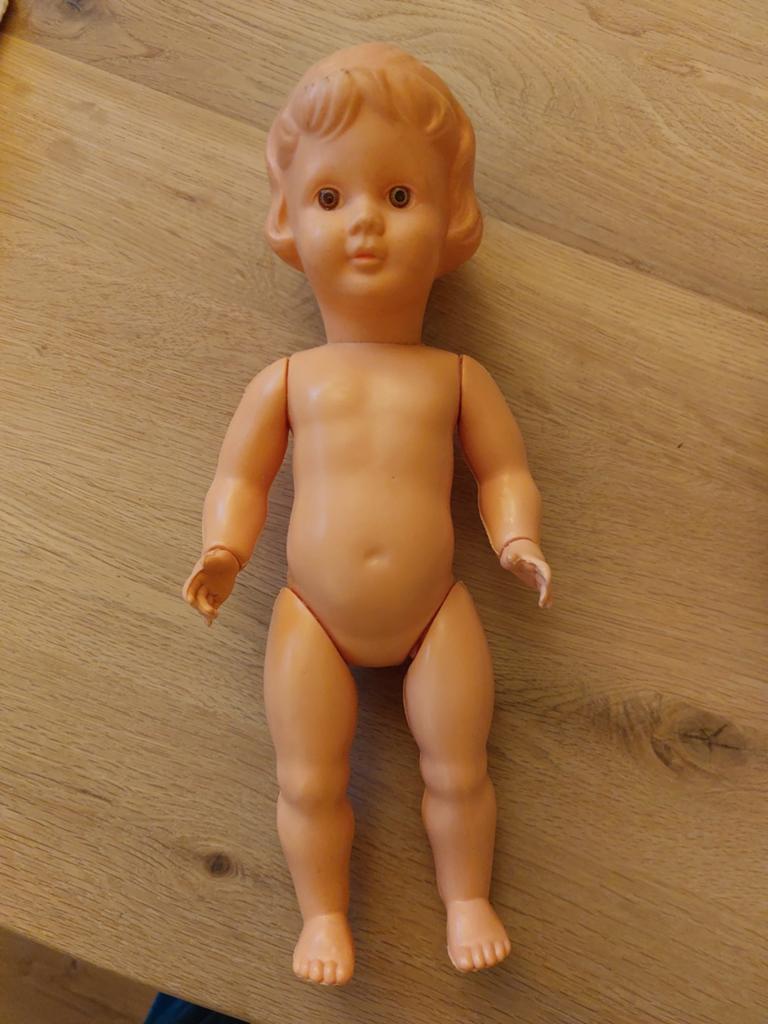 Wildebras pop / 30 cm, Verzamelen, Poppen, Ophalen of Verzenden, Zo goed als nieuw, Pop